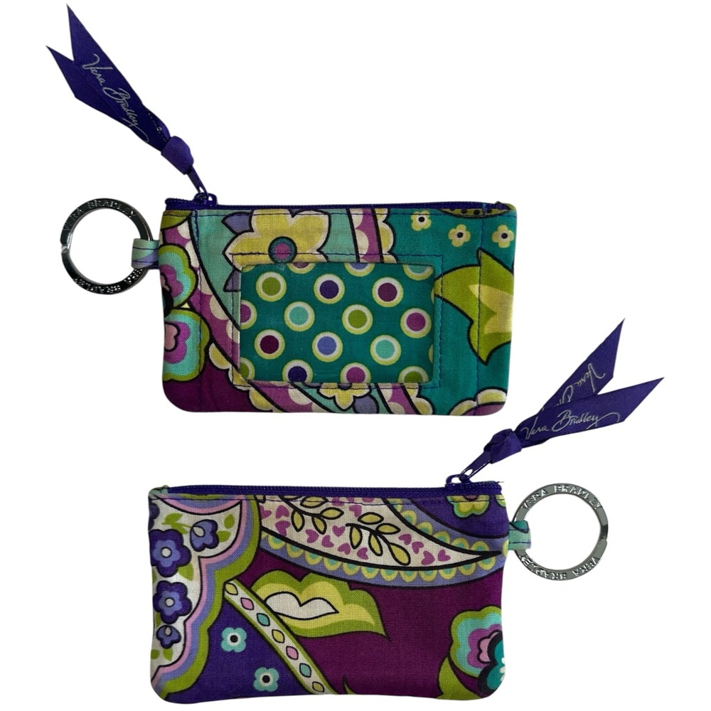 Vera Bradley Heather Paisley Print Tote Bag, Zip ID Case, and Coin Purse - Picture 4 of 16